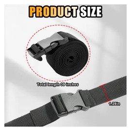 39 Inch Car Battery Tie Down Strap, Auto Battery Adjustable Buckle Strap, Trailer Battery Hold Down Strap with Quick Release Buckle, Battery Box Strap for Cars, SUVs, Boats (1 PCS)