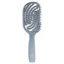 All Round Eco, Paddle Vented Flexi Twin Pin Hair Brush, 100% Recycled Plastic, Blue