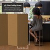 4 ft. Short Brown Temporary Cardboard Folding Screen - 6