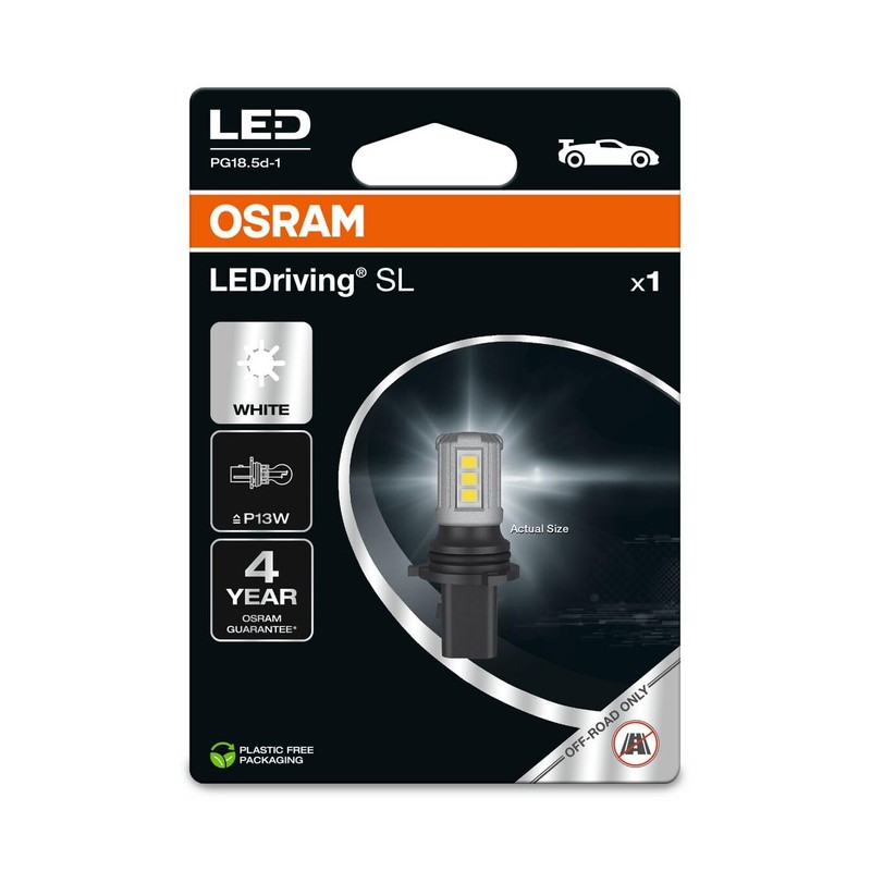 OSRAM LEDriving SL, ≜ P13W, White 6000K, Carton folding box