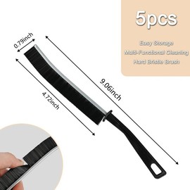 5 PCs Hard Bristle Crevice Cleaning Brush,Small Cleaning Brushes, Grout Cleaner Brush,Toilet Brsh, Scrub Brush for Shower Tile, SkinnyGap Cleaning Tools for Household UseBathroom,Kitchen