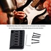 Electric Guitar Saddle Bridge Black Sturdy Durable Guitar Fixed Hardtail