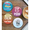 Creanoso Stop the War Pinback Button (1-Set X 10 Buttons)