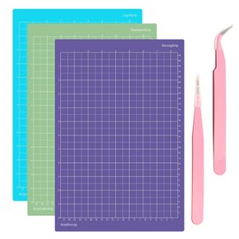 Cutting Mat, 3 Pieces Extra Cutting Mat, Silhouette Cutting Mat, 1 Cutting Mat Silhouette Cameo 21.6 cm x 30.5 cm with Tweezers, Non-Slip Cutting Mat for Cricut Joy Accessories