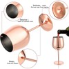 1 PCS 18oz Stainless Steel Matte Wine Glasses Red