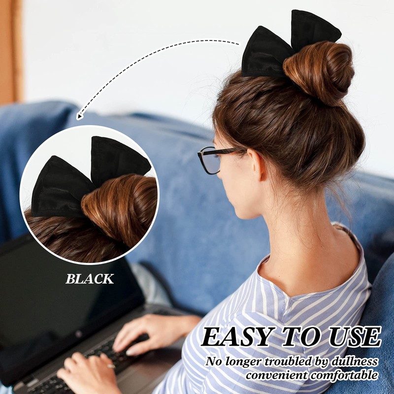 4 Pieces Deft Hair Bun Maker Doughnut Hair Bun French