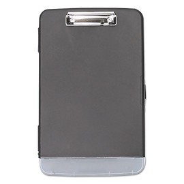 Universal UNV40319 1/2 in. Capacity 8-1/2 in. x 11 in. Storage Clipboard with Pen Compartment - Black