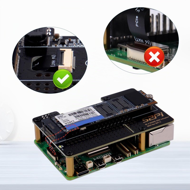 GeeekPi N04 M.2 M-Key NVMe SSD Shield for Raspberry Pi