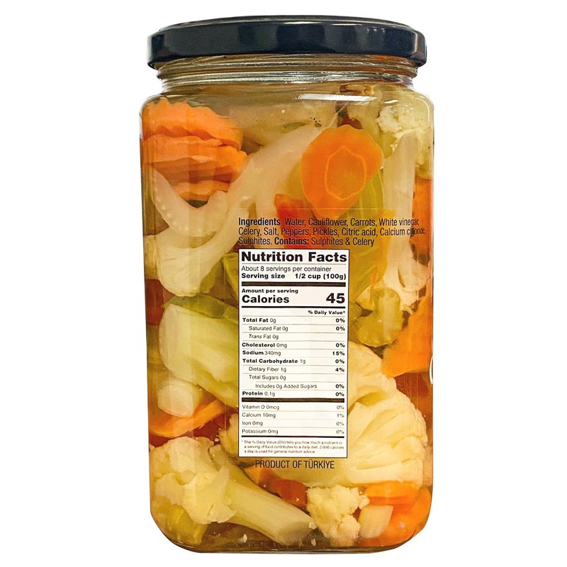 Eastern Feast - Mild Giardiniera, 28 oz (830g) Pickled Mixed