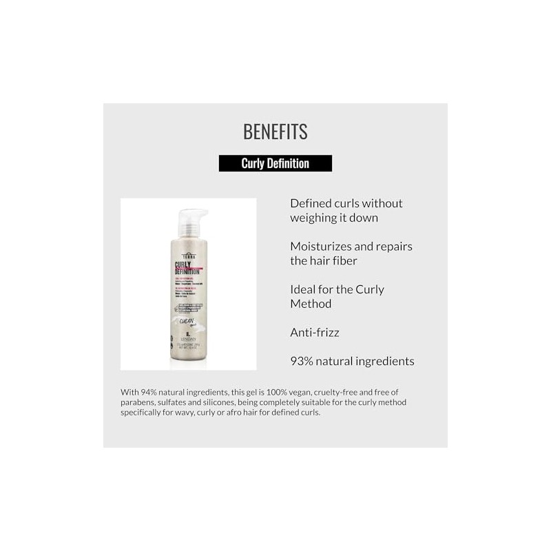 Lendan Terra Curly Definition 275ml Gel para definicion de rizos
