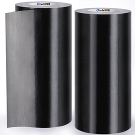12 inch Duct Tape Extra Wide, 2 Rolls Black Duct Tape Heavy Duty, Flexible, No Residue, All-Weather, Tear by Hand, 55 Yard x 12 Inch Per Roll - Bulk Value for Indoor & Outdoor Repairs, Industrial Use