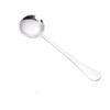 Round Head Soup Spoons, 2Pcs Metal Korean Spoon Stainless Steel