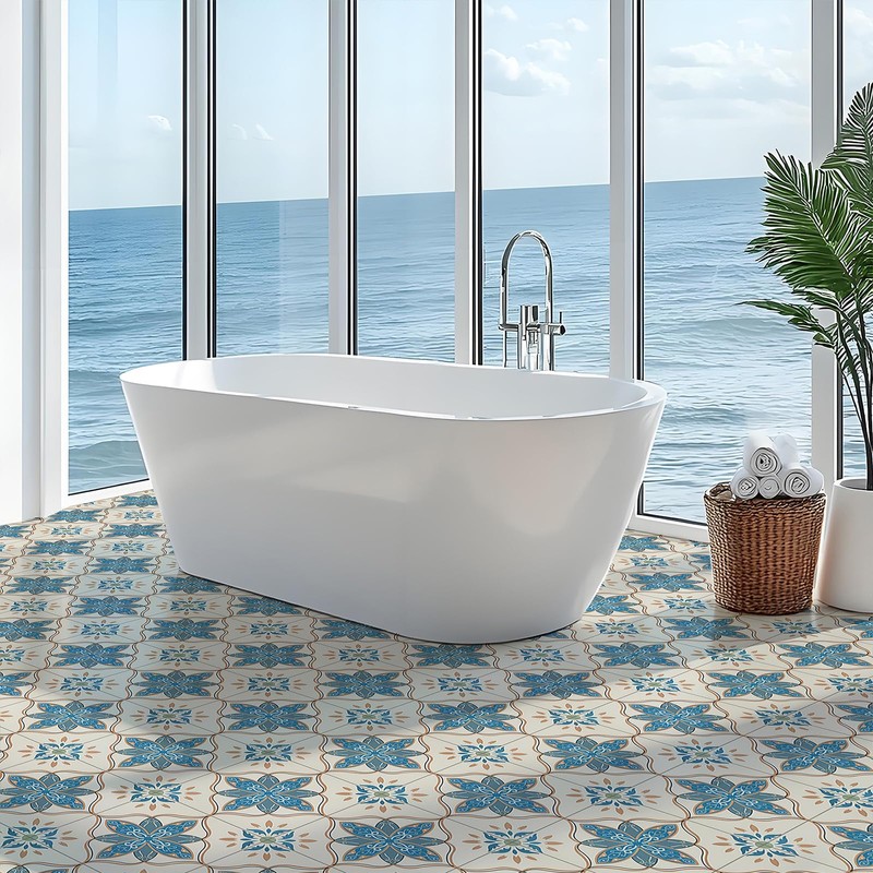 Alow Peel and Stick Floor Tile, Vinyl Flooring Waterproof, Peel