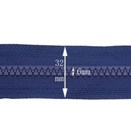 #5 27 Inch Separating Jacket Zippers 2PCS Plastic Bulk Zippers for Coats Sewing Crafts Tailor Bags Home Textile, Navy Blue YIGUANXIN