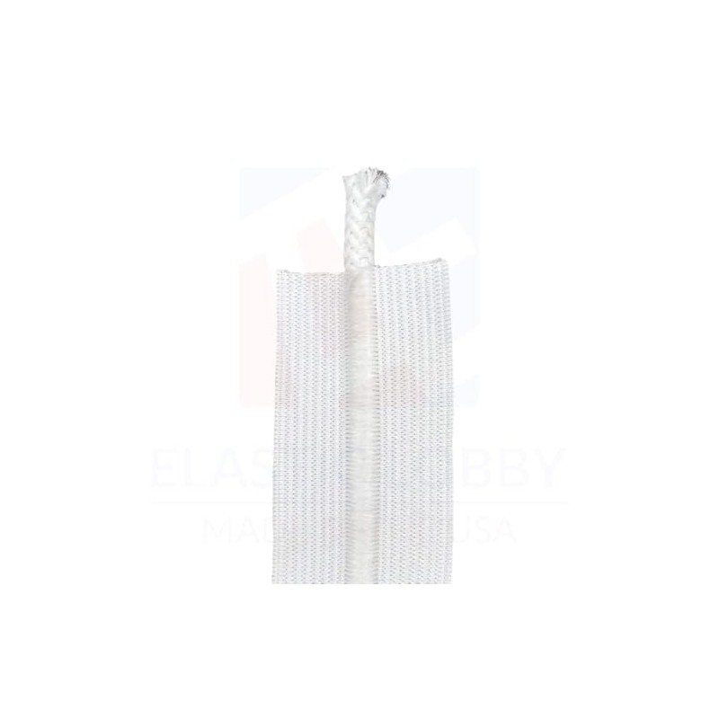 1.5 pulgadas (38 mm) con cordón elástico blanco, fabricado en