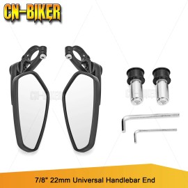 CB Motorcycle Handle Bar End Rear View Mirrors For Ducati Hypermotard 1100/796 939