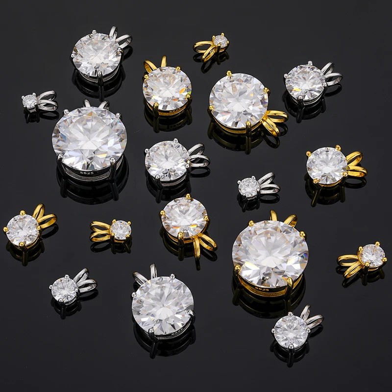 Drop Shipping USA Warehouse Women Jewelry 8mm 2ct White Gold