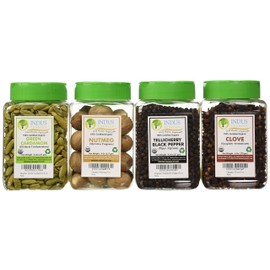 Indus Organics Chef's Gourmet Collection Gift Set, 4 Jars of 8 Oz Each in Gift Box