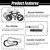 Bicycle Multitool Bicycle Tool with Aluminium Whistles, Pack of 2