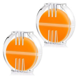 2 Pcs Beeswax Thread Conditioner for Hand Sewing, Practical Thread Wax with Plastic Box for Quilting and Embroidery, Essential Sewing Supplies in Yellow for Smooth Stitching and Knot Free Threads