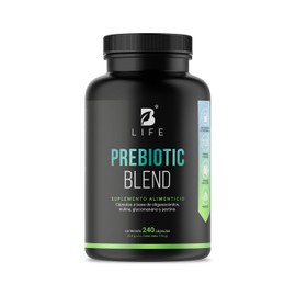 Prebióticos 240 Cápsulas 1000 Por Porción Inulina Glucomanano Pectina Apoyo Digestivo Intestinal Ingredientes Naturales Prebiotic Blend Life