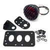 Grill Side Mount Motorcycle Tail Light License Plate Bracket for