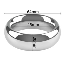5 Sizes Metal Stainless Steel Thickened Weighted Exercise Rings for Men-USZS (45mm)