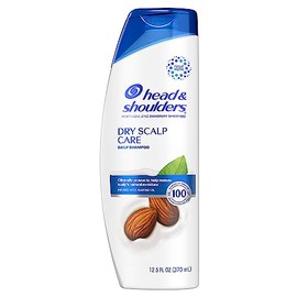 Head and Shoulders Champú para la caspa, tratamiento anticaspa, cuidado del cuero cabelludo seco para uso diario, sin parabenos, 12.5 onzas