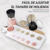 Molinillo Manual 2 en 1 de Sal y Pimienta, Ajustable