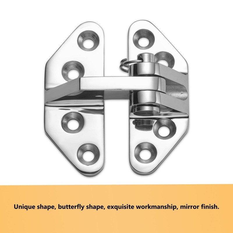 DIALESHU Heavy Duty Long Reach Hinge, Marine Boat Hatch Hinges