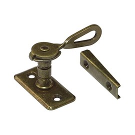 Amig - Door Handle Type St. Sebastian for Shutters Mod.12 | 50 x 25 x 25 mm | Inner Lock to Reduce Noise and Air Flow | Made of Steel with Leather Look | Includes Screws