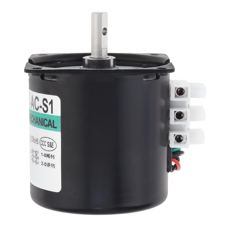 ZVKV 80 RPM AC Synchronous Gear Motor, 110V 60KTYZ CW/CCW