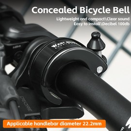 Bicycle Bell Aluminum Alloy Bike Bell Crisp Sound Bicycle Handlebar Bell Easy-Installation Bike Bell Safety Cycle Accessory