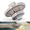 B10 3/8 Inch Grinding Roughing & Cutting Material, Half Bullnose