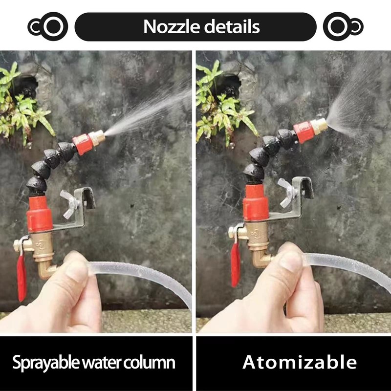 Cutting Machine Misting System Water Sprayer Adjustable Dust Remover Nozzle