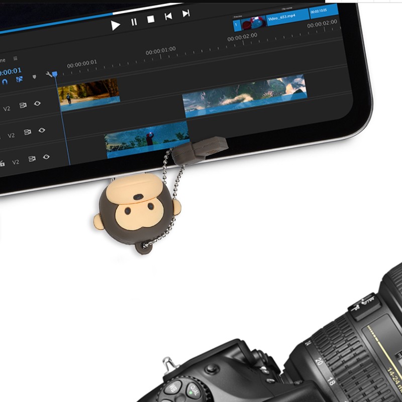 USB Flash Drive Interesting Cartoon Monkey Portable Storage Memory Stick