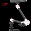 Camera Articulating Arm 11inch Silver Aluminium Alloy Photography Accessory for