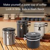 Airtight Coffee Canister 1.2L 304 Stainless Steel Coffee Bean Storage