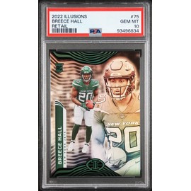 Graded 2022 Panini Illusions Breece Hall #75 Retail Rookie RC Football Card PSA 10 Gem Mint
