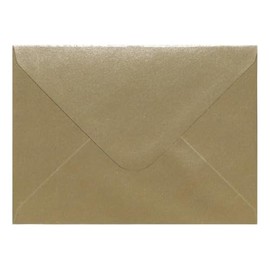 Pack of 50 Champagne Kraft Pearl 133mm x 184mm Gummed 115gsm 5x7 Inch Invitation Coloured Envelopes