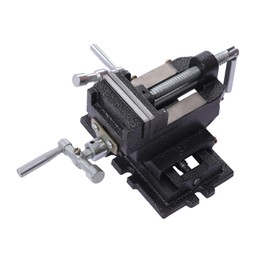 Drill Press Vise High-Grade Cast Steel Bench Clamp 2 Way 3in Drill Press X-Y Compound Vise Metal Press Cross Slide Mill for Water Pump, Pipe Most Milling and Drilling Machines