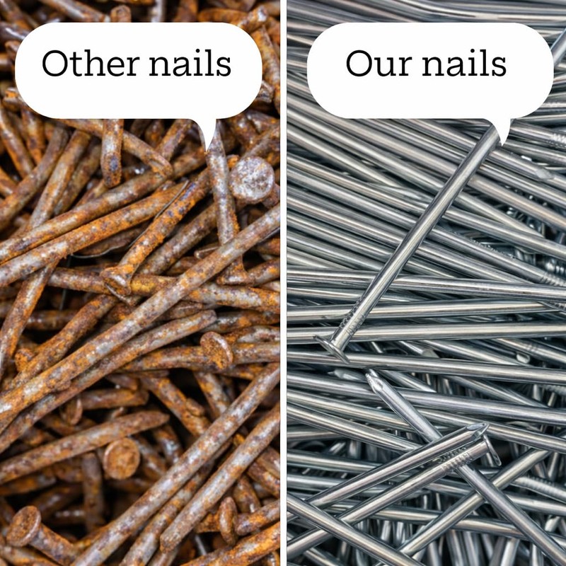 MONARCA SUPPLIES Turf Nails 6" Galvanized – Heavy-Duty Fasteners for