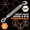 Xpose Safety 3/8" Hook and Eye Turnbuckle - Heavy Duty