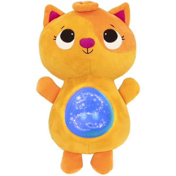 B. toys by Battat Soothing Plush Cat – Twinkle Tummies – Musical Stuffed Animal Toy – Lights & Sounds – for Babies & Toddlers – Glowing Tummy & 6 Lullabies – 6 Months +