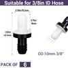 3/8" (10mm) One Way Inline Check Valve Plug-in Barb Non