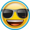 Unique Party 50885 - 23cm Cool Emoji Party Plates, Pack
