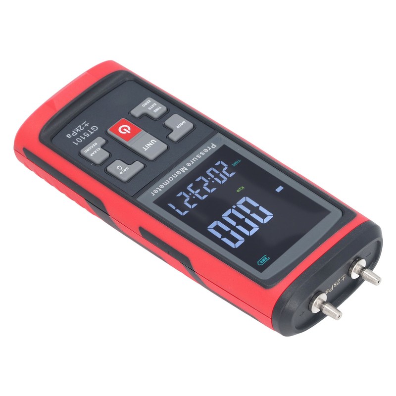 ±2KPa Differential Pressure Gauge High Accuracy Digital Pressure Manometer for