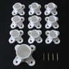 PVC Pipe Flange Fittings Caps with 4-Pedals and Screw Holes