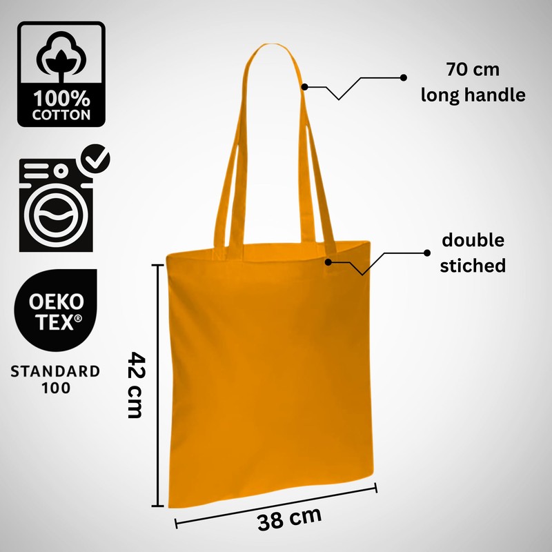 Wonky Line Premium Cotton Tote Bag, Eco-Friendly Shopping Bag, 100%