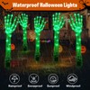 Zhaoray Solar Halloween Decorations,5Pack Skeleton Hands Halloween Pathway Lights -